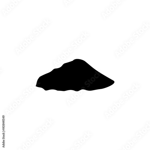 Dirt mound silhouette 