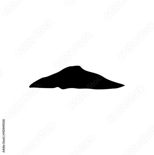 Dirt mound silhouette 