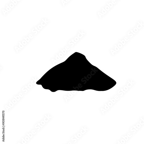 Dirt mound silhouette 