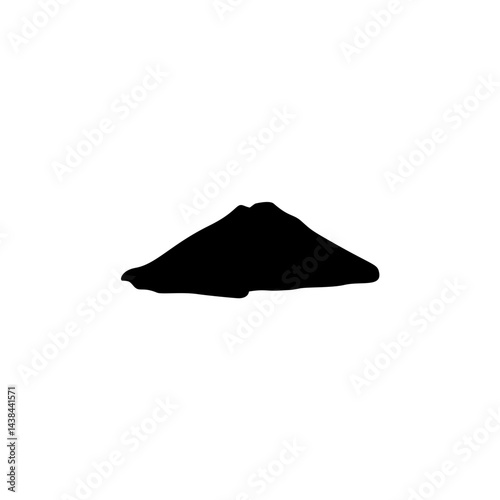 Dirt mound silhouette 