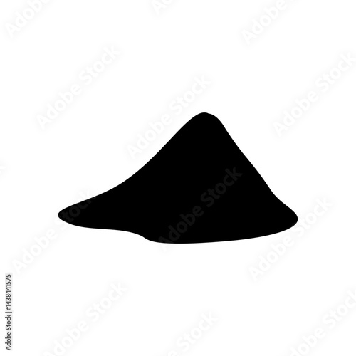 Dirt mound silhouette 