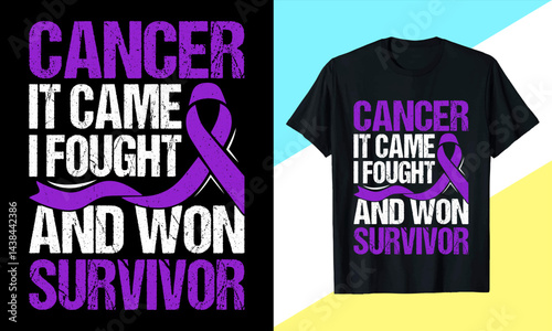 Cancer Survivor Pancreatic Cancer T-Shirt Design