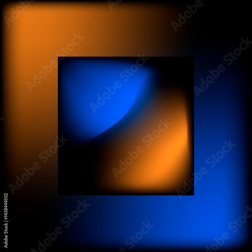 Realistic color 3d sphere and ball. Illustration of a color sphere with backlight.