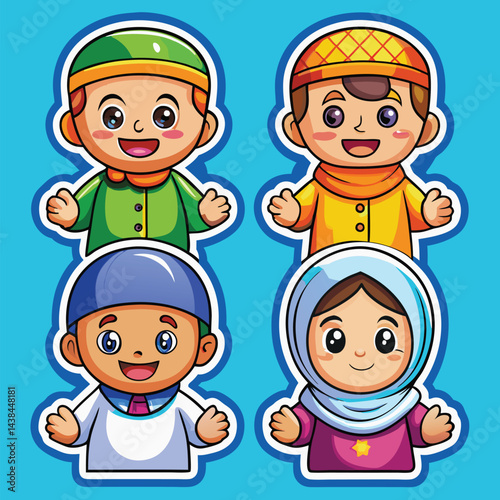 Happy Muslim Children
