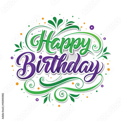 Happy Birthday Decorative Design
