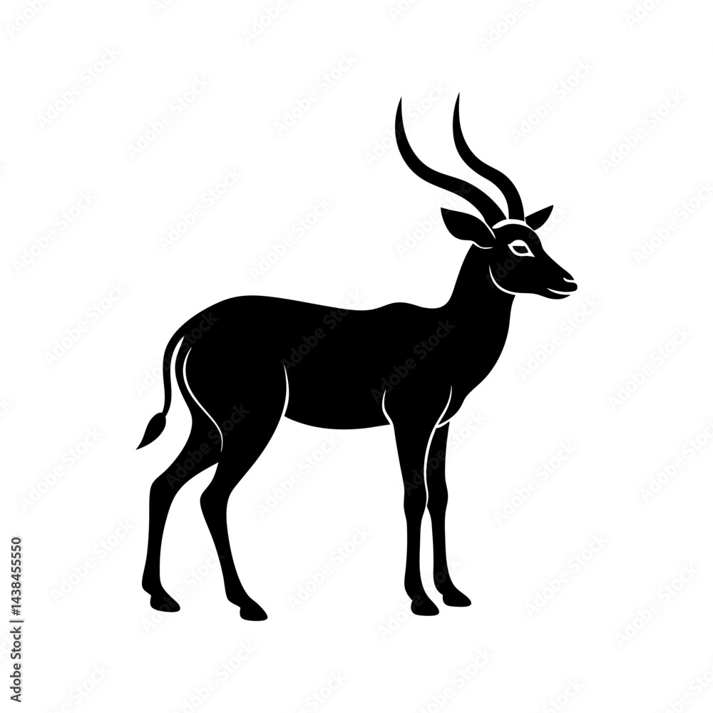 antelope vector silhouette antelope vector silhouette