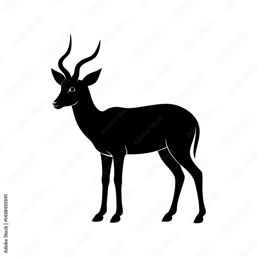 antelope vector silhouette antelope vector silhouette