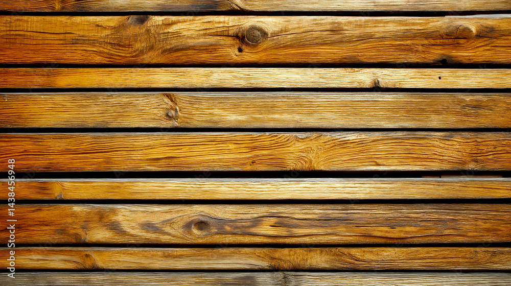 Obraz premium Natural wooden planks with beautiful texture showcasing the warmth of rustic craftsmanship : Generative AI