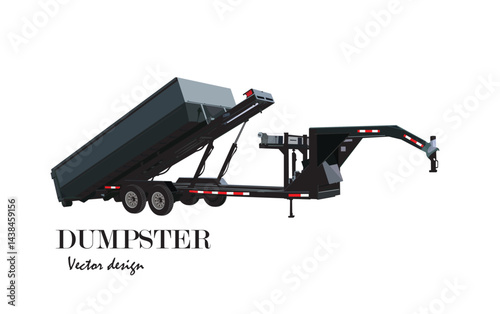 Roll off Dumpster, Dumpster logo, Junk removal design, hauling logo