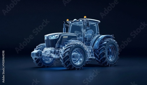 Agricultural tractor, transparent engineering design