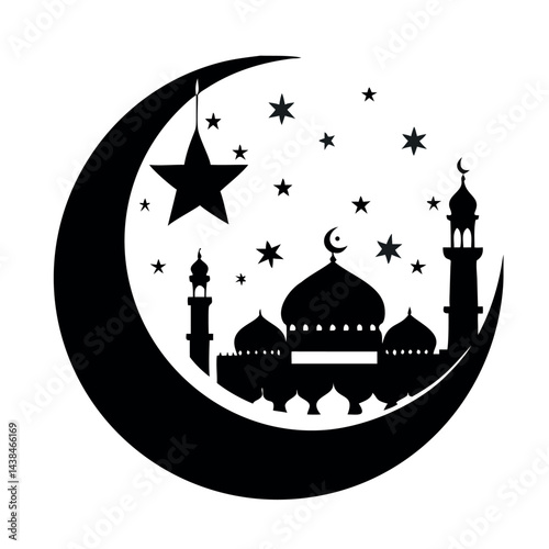 eid mubarak vector illustration.