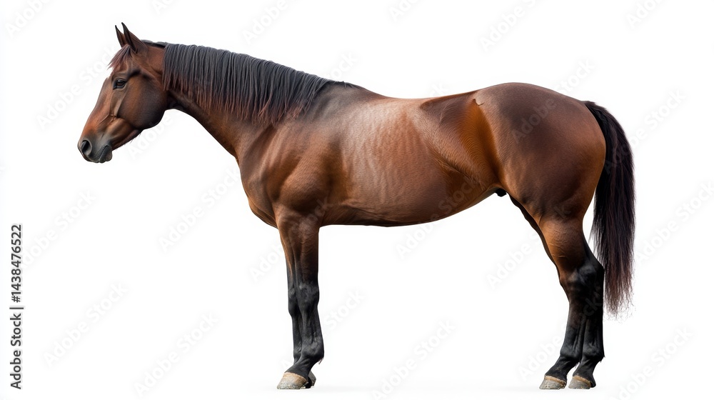 Majestic horse in profile outdoor stable animal photography natural light side view equine beauty Majestic horse in profile outdoor stable animal photography natural light side view equine beauty