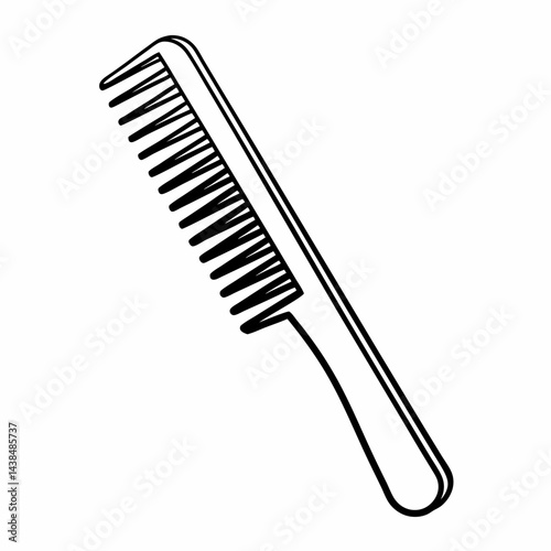 comb on white background