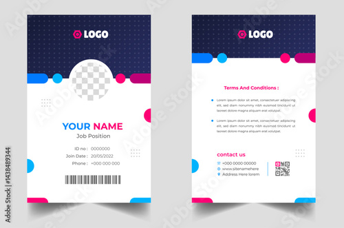 Professional Employee ID Card Design