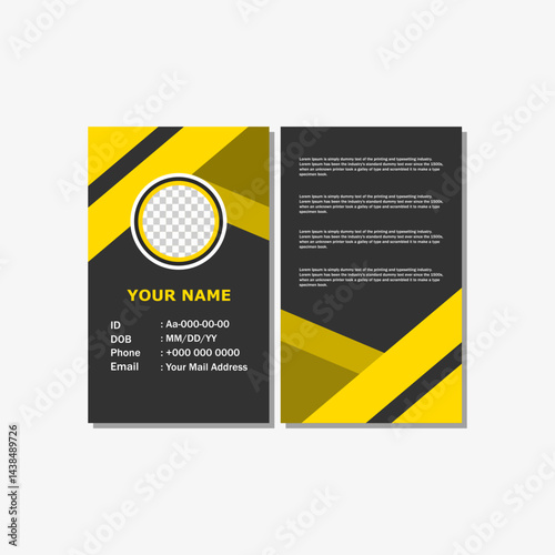 Professional Employee ID Card Design