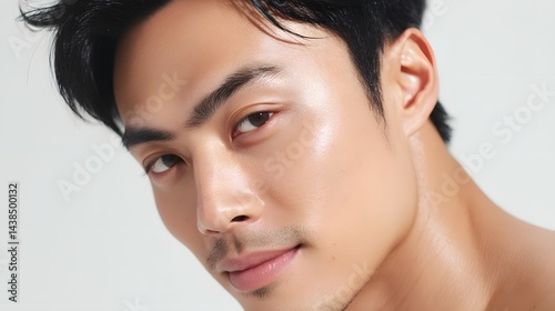 Beauty portrait of model man