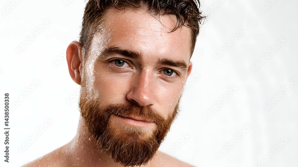 Obraz premium Beauty portrait of model man