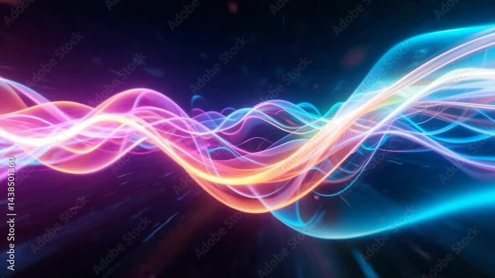 Abstract colorful energy waves background Abstract colorful energy waves background