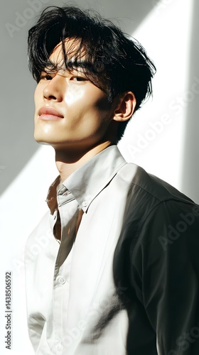 Beauty portrait of model man
