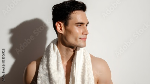 Beauty portrait of model man