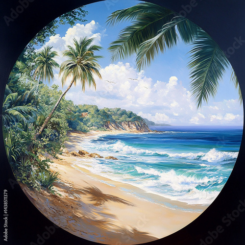 Tropical beach panorama