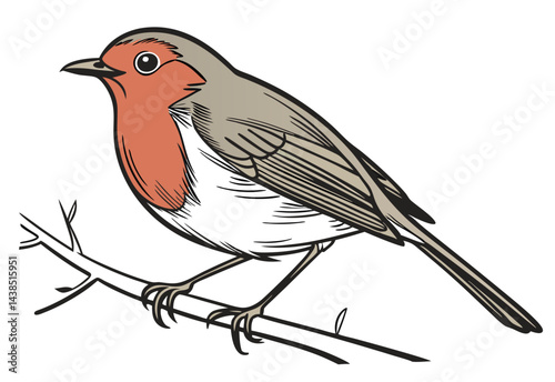 robin on a branch
