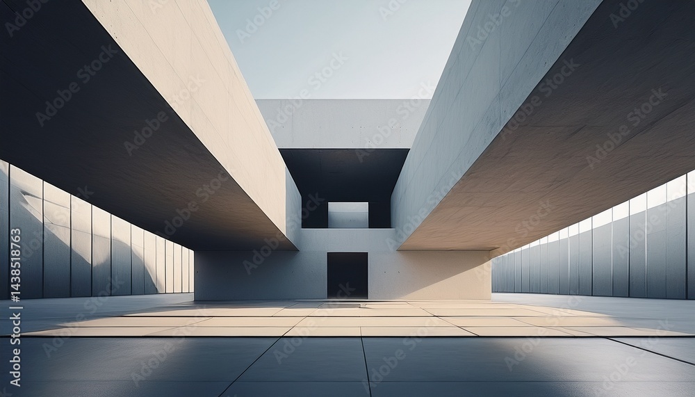 minimalist architectural with geometric patterns and concrete surfaces minimalist architectural with geometric patterns and concrete surfaces