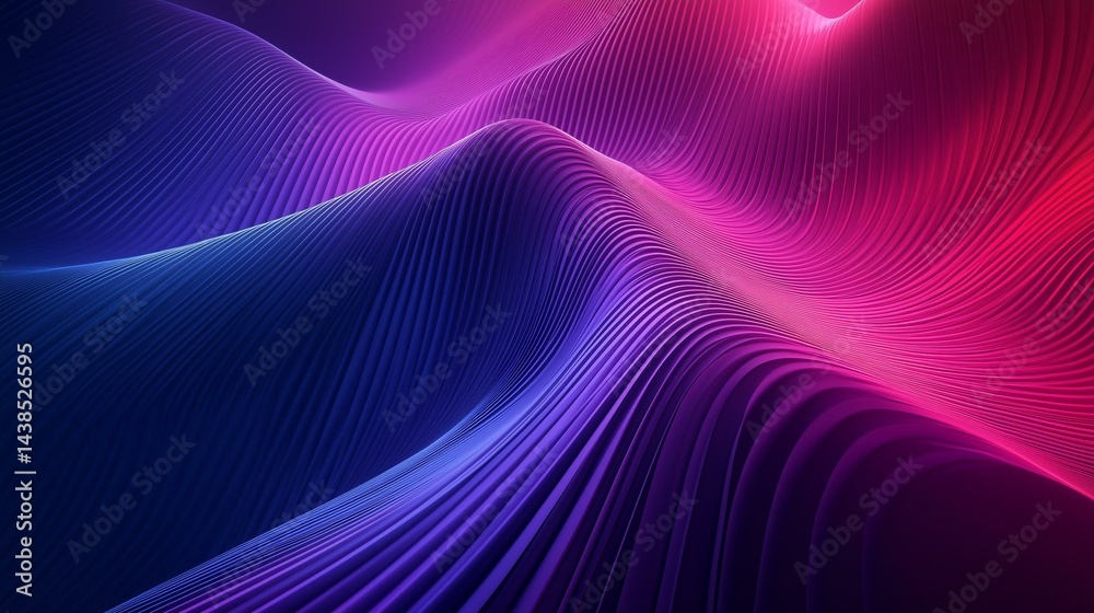 Abstract Background with Diagonal Blue and Pink Lines