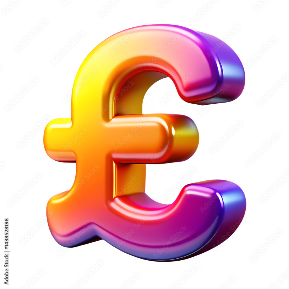 Obraz premium 3d pound sign isolated on transparent background Generative ai, PNG 