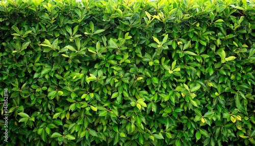 green leaf hedge wall for background panorame
