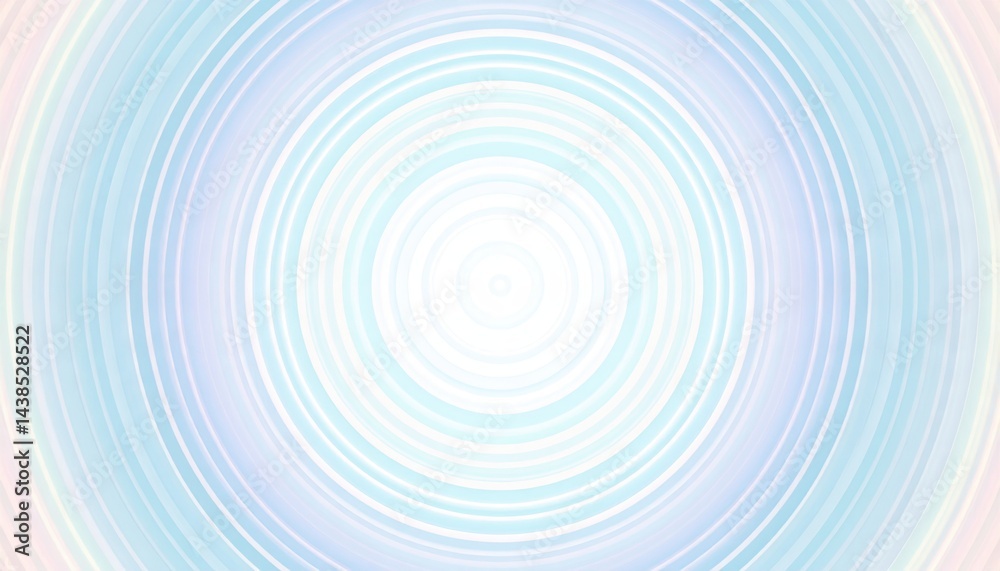 Fototapeta premium Radiant circular patterns abstract background digital artwork soft color palette artistic viewpoint visual harmony