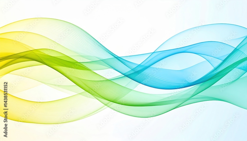 Obraz premium Flowing waves of colorful curves abstract art digital design vibrant environment aerial view creative concept