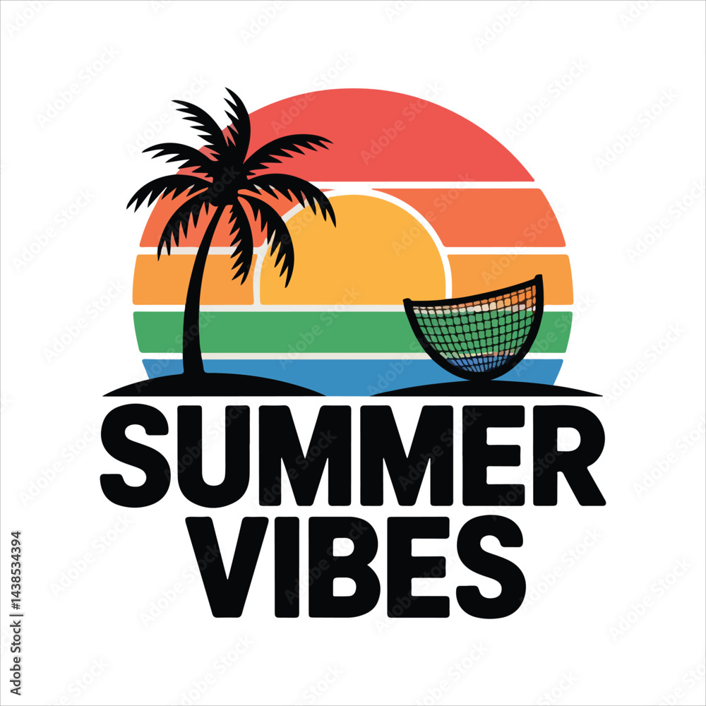 Naklejka premium summer vacation poster