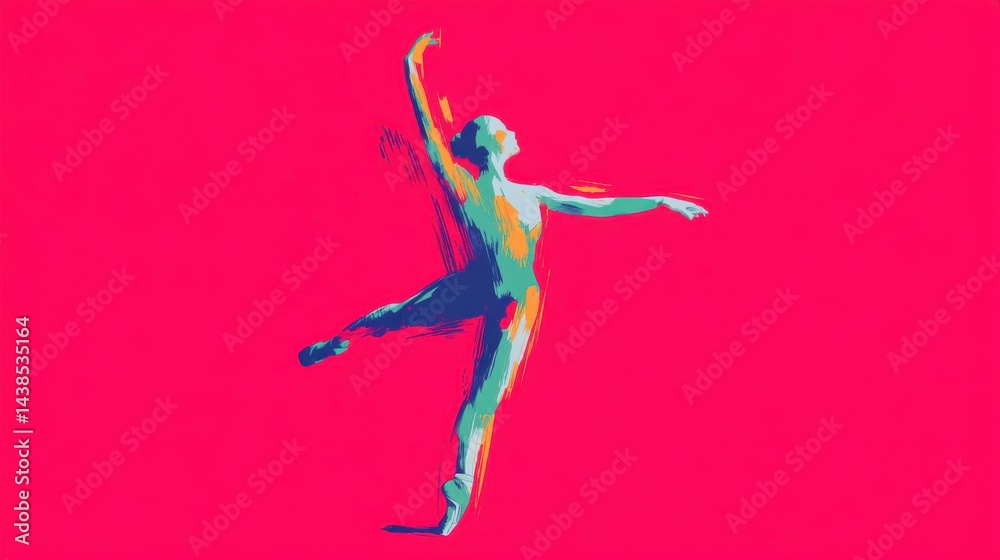 You said:
vector illustration of dancer in motion, striking pose against bright solid color background, modern and expressive You said:
vector illustration of dancer in motion, striking pose against bright solid color background, modern and expressive