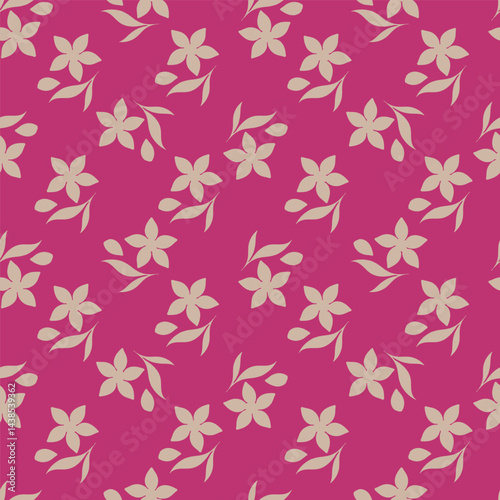 Abstract Digital Hand Drawn Seamless floral pattern background. ready for print digital flower textile allover design