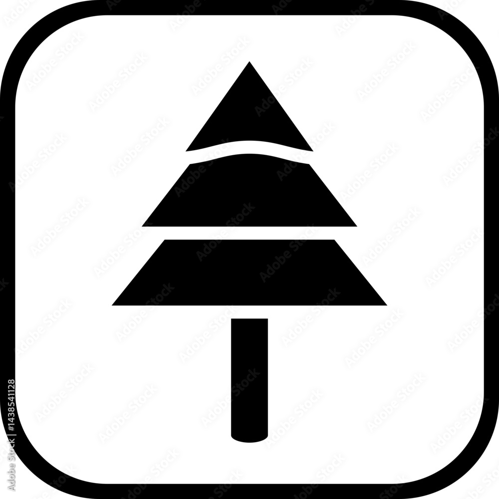 Fototapeta premium Tree vector icon style