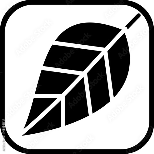 Leaf vector icon style