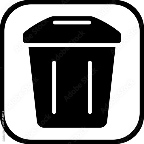 Trash vector icon style