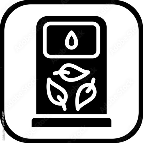 Biodiesel vector icon style