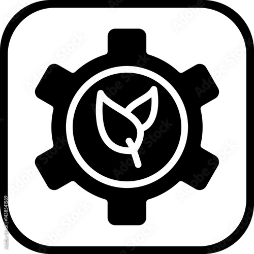Gear vector icon style