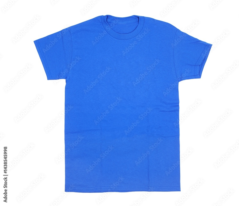 Light blue T-shirt blank white background