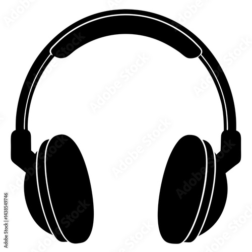 headphones isolated on white background