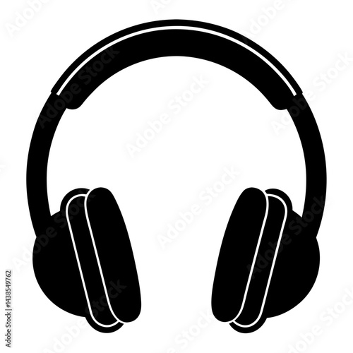 headphones on white background