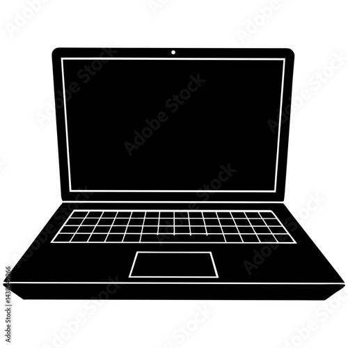 laptop isolated on white