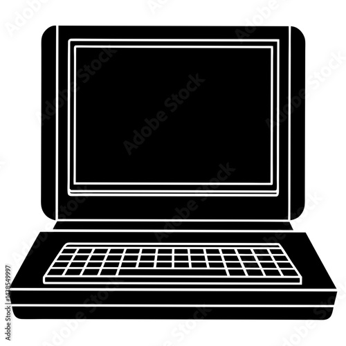laptop isolated on white