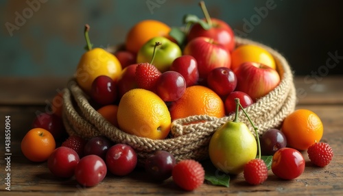 A Colorful Fruit Basket