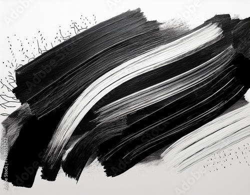 brush underline ink white graphic stripes black clean isolated stroke texture strokes hand drawn calligraphy abstract background frame marker divider minimalistic art splash drawn paper stain border