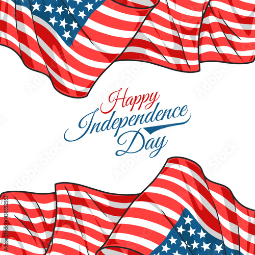 Design celebrating American Independence Day