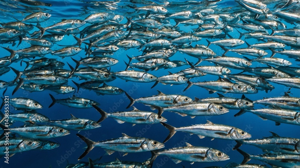 Fototapeta premium fish in the ocean, created by AI