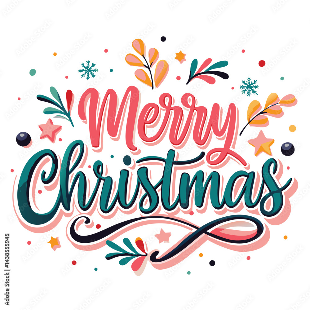 Obraz premium Festive Merry Christmas Design (10)